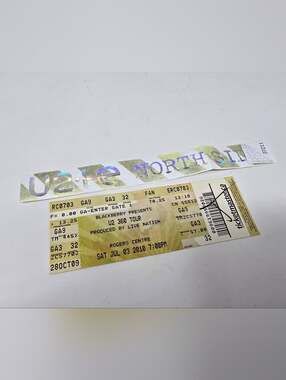 U2 Concert Stub 360 Tour Toronto Ticket + Wristband 2010 Rogers Centre